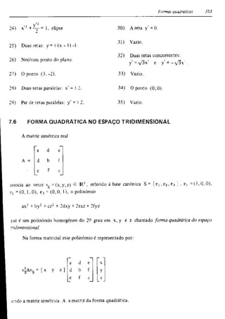 Álgebra linear e geometria analítica 2ª edição