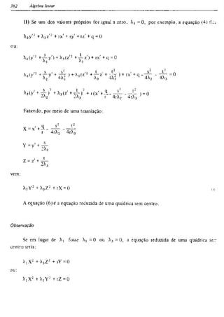 Álgebra linear e geometria analítica 2ª edição