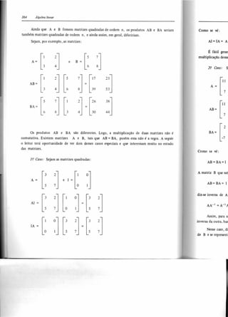 Álgebra linear e geometria analítica 2ª edição