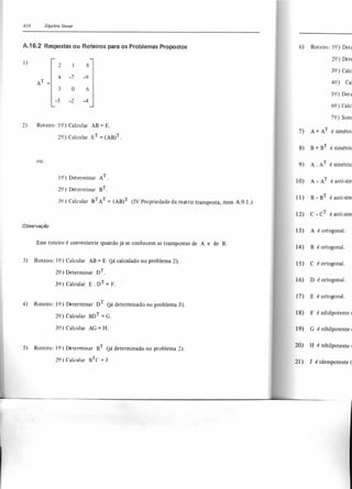 Álgebra linear e geometria analítica 2ª edição