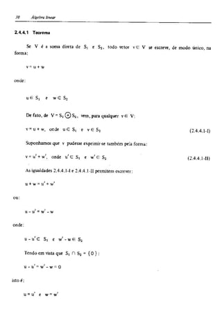 Álgebra linear e geometria analítica 2ª edição