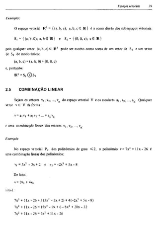 Álgebra linear e geometria analítica 2ª edição