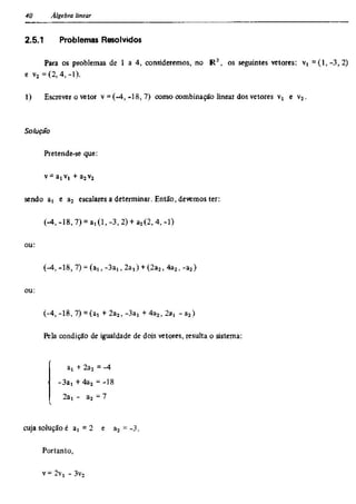 Álgebra linear e geometria analítica 2ª edição