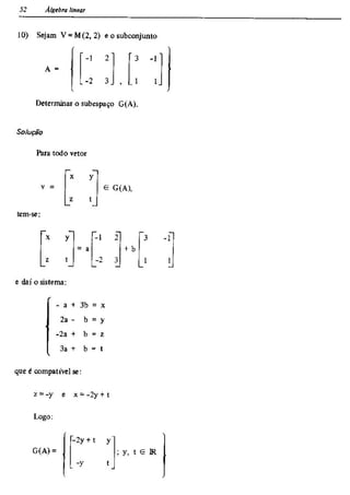 Álgebra linear e geometria analítica 2ª edição