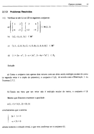 Álgebra linear e geometria analítica 2ª edição