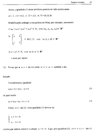 Álgebra linear e geometria analítica 2ª edição