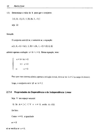 Álgebra linear e geometria analítica 2ª edição