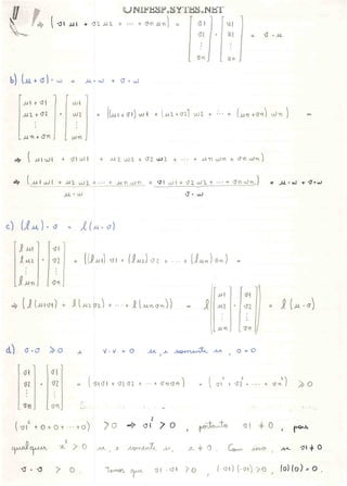 Algebra linear teoremas