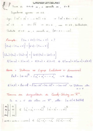 Algebra linear teoremas