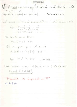 Algebra linear teoremas