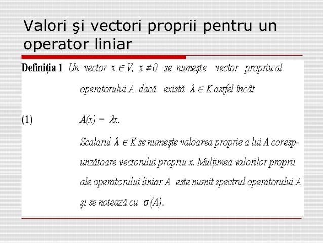 Algebra Liniara C8