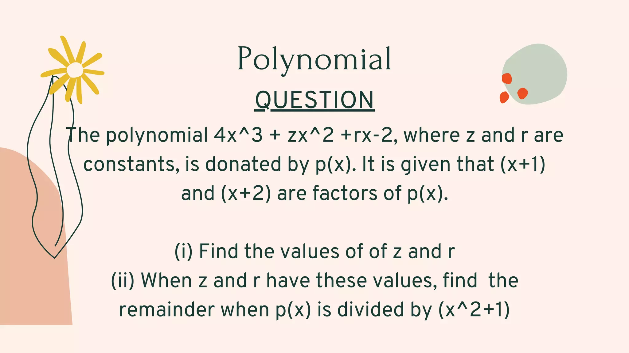 Algebra Presentation on Topic Modulus Function and Polynomials | PPT