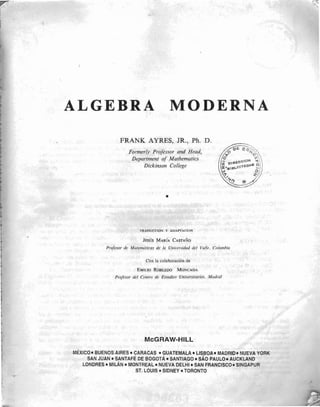 Algebra moderna   schaum