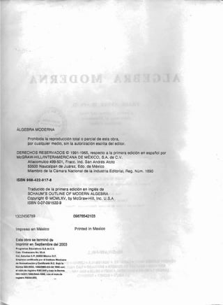 Algebra moderna   schaum