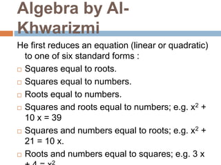 Algebra part 2