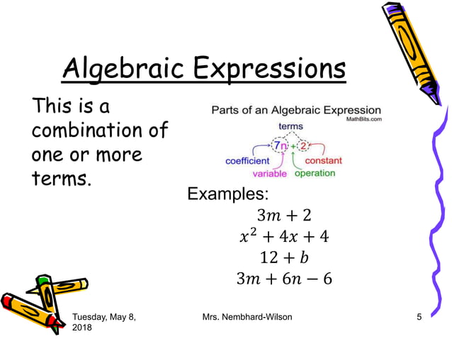 Algebra PowerPoint Mrs. N. Wilson | PPT