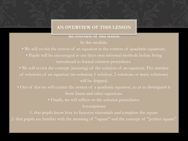 Algebra presentation | PPTX