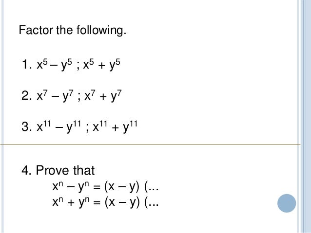 Algebra Project