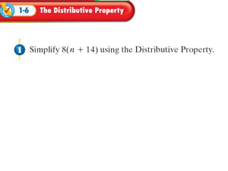 Algebra readiness   distributive property