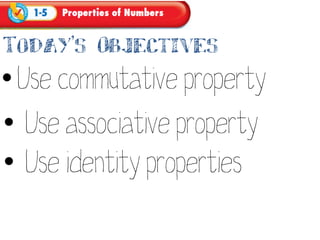 Algebra readiness properties of numbers | PDF