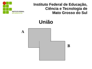 Instituto Federal de Educação,
Ciência e Tecnologia de
Mato Grosso do Sul
União
 