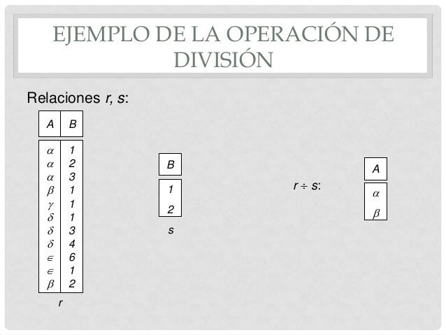 Algebra Relacional