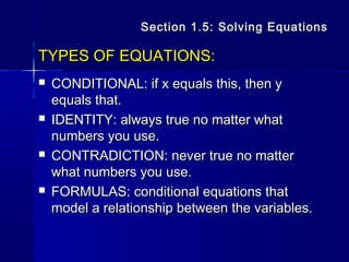 Algebra review | PPT