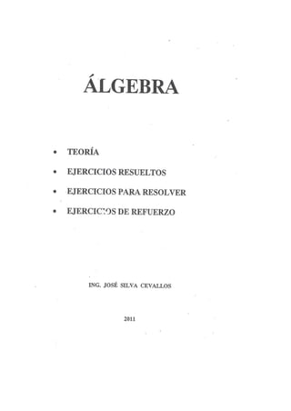 Silva Cevallos José - Álgebra