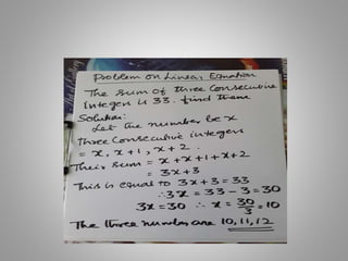 Algebra solved problems