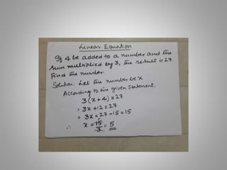 Algebra solved problems