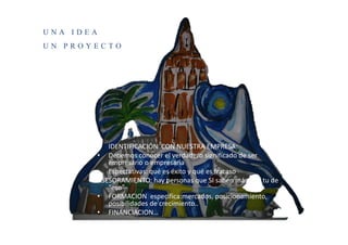 UNA IDEA
UN PROYECTO




       •    /Ed// /ME KE Eh^dZ DWZ^
       •    

       •     
           ^^KZ D/EdK               ^/

       •    KZD /KE

       •    /E E/ /KE
 