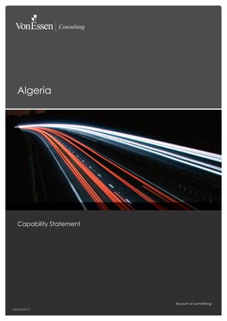 Algeria




   Capability Statement




VECALGCS07/10
 
