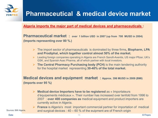 Algeria Health Sector overview. Heli Pasanen-Zentz, Finpro.