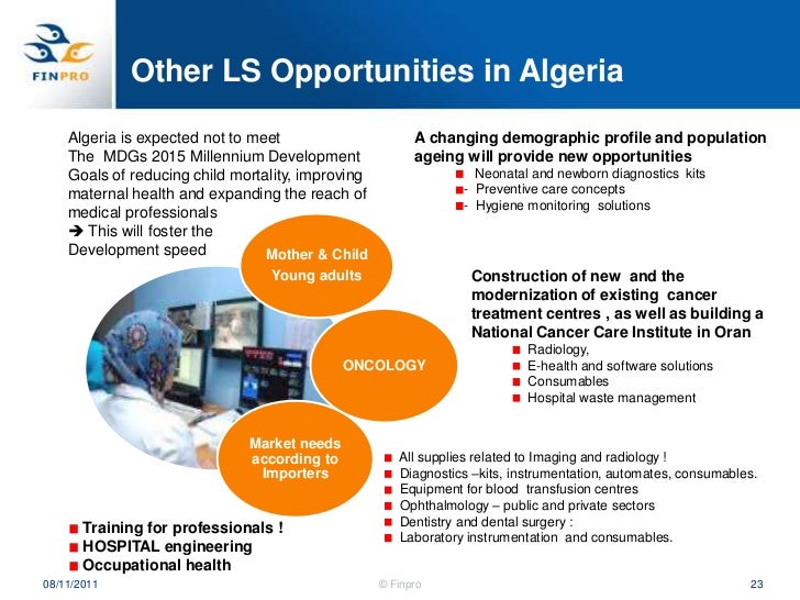 Algeria Health Sector overview. Heli Pasanen-Zentz, Finpro.