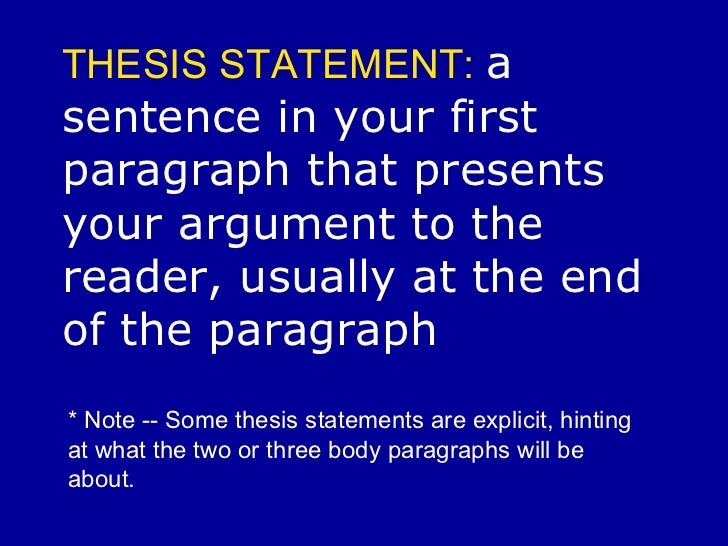 what is a thesis statement for love