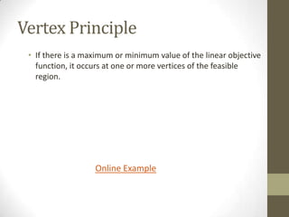 Alg II 3-4 Linear Programming | PPT