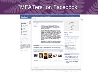 “ MFATers” on Facebook 