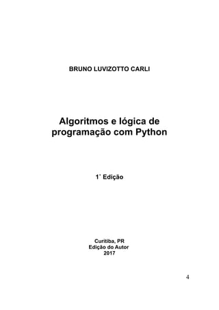 Algoritmos e lógica de programação com Python | PDF