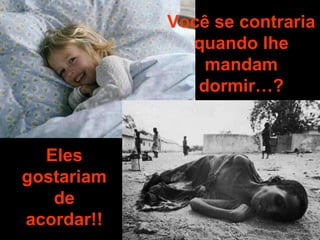 Você se contraria quando lhe mandam dormir…? Eles gostariam de acordar!! 