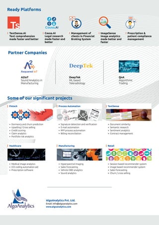 AlgoAnalytics Brochure
