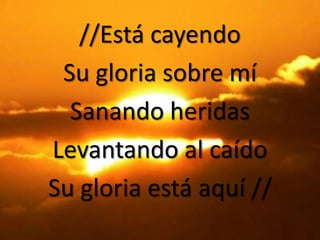 Algo esta cayendo aqui