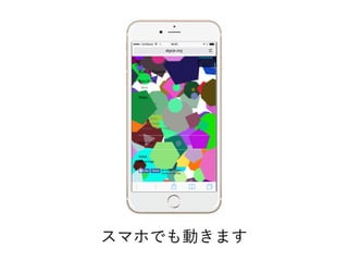 スマホでも動きます
 