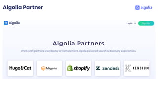 Algolia Partner
 