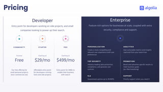 Pricing
 