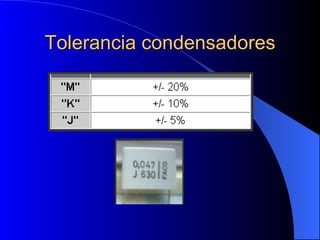 Tolerancia condensadores 