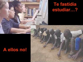 Te fastidia
              estudiar…?




A ellos no!
 