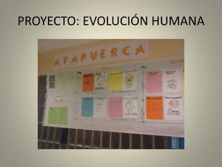 PROYECTO: EVOLUCIÓN HUMANA
 