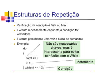 Estruturas de Repetição 
 