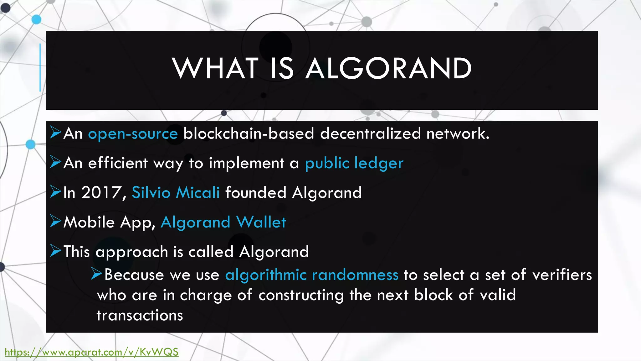 Algorand | PDF