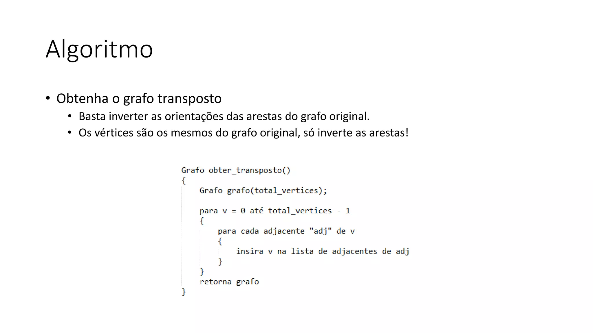 Algoritmo de Kosaraju | PPT
